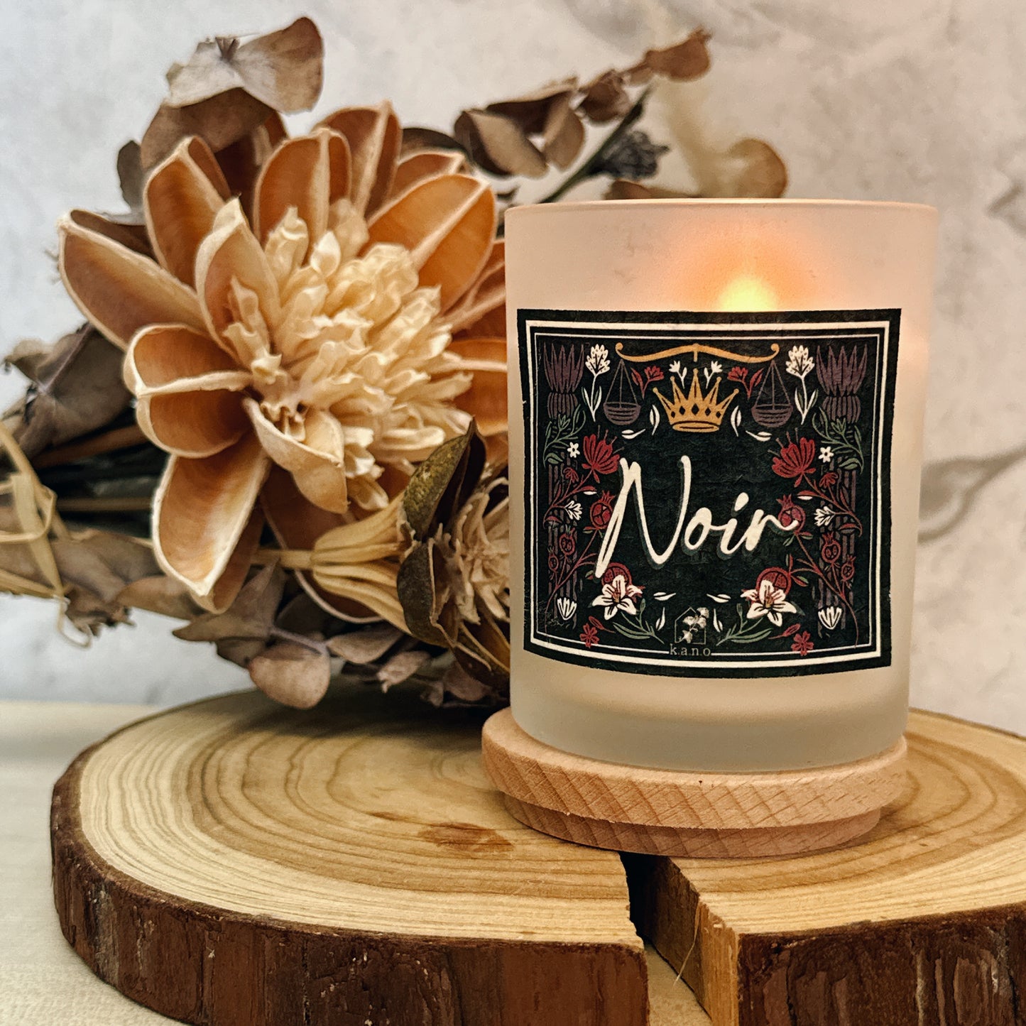 Coconut wax candle - Noir