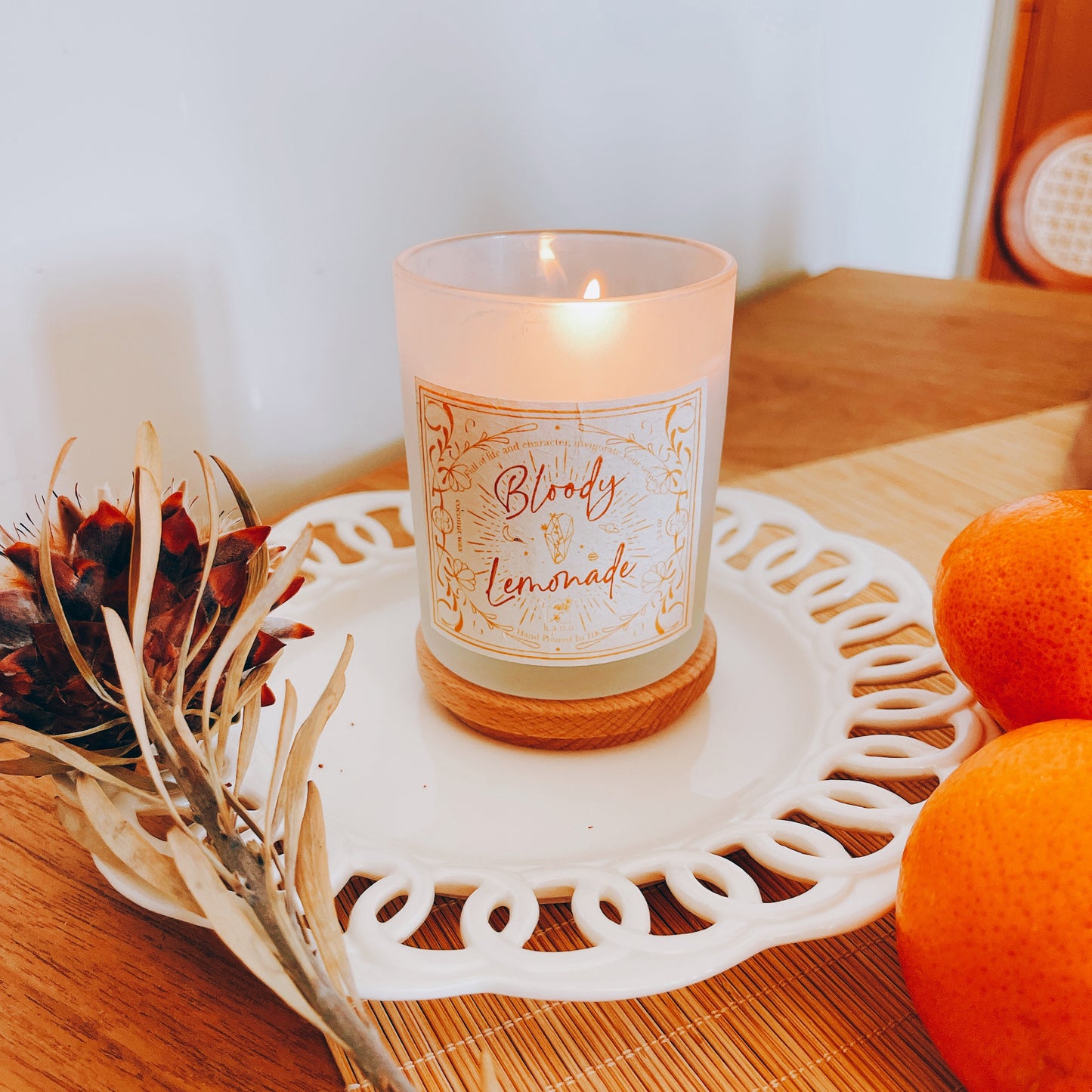 Coconut wax candle - Bloody Lemonade